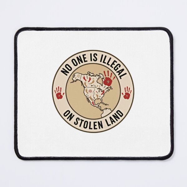 Item preview, No One Is Illegal On Stolen Land Indigenous Rights Social Justice Activism designed and sold by RetroMini2026.