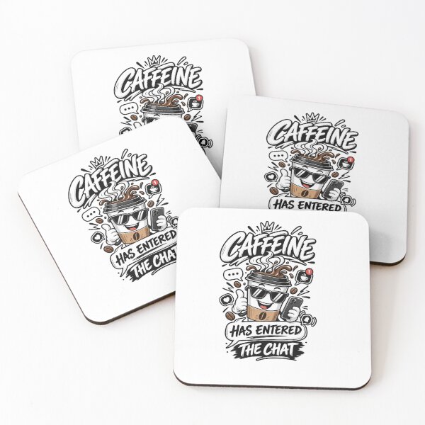 Item preview, Caffeine Has Entered the Chat – Funny Coffee Lover Coffee Cup Design designed and sold by Vireltoo.