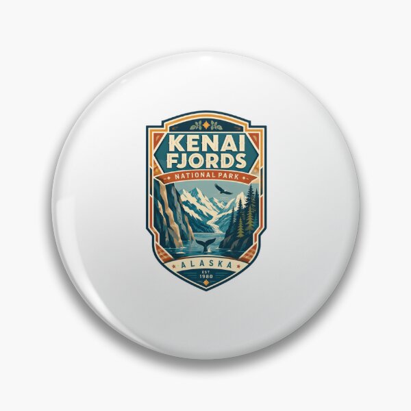 Item preview, Kenai Fjords National Park Alaska Est 1980 United States Travel Outdoor Adventure designed and sold by RetroMini2026.