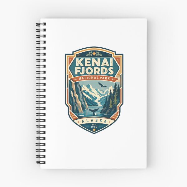 Item preview, Kenai Fjords National Park Alaska Est 1980 United States Travel Outdoor Adventure designed and sold by RetroMini2026.