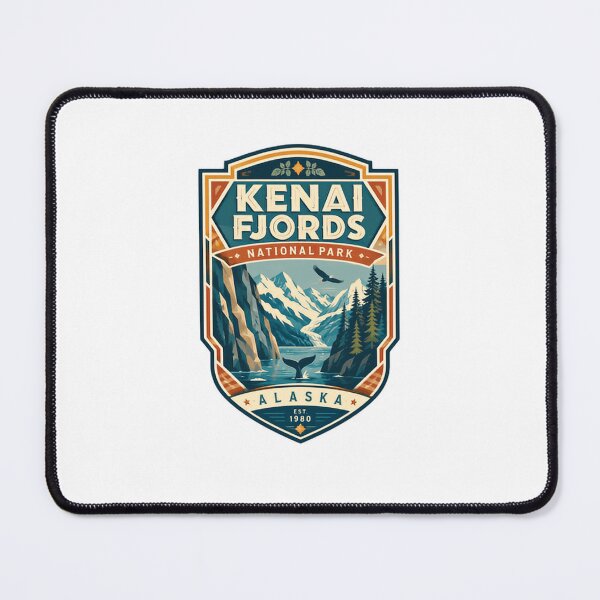 Item preview, Kenai Fjords National Park Alaska Est 1980 United States Travel Outdoor Adventure designed and sold by RetroMini2026.