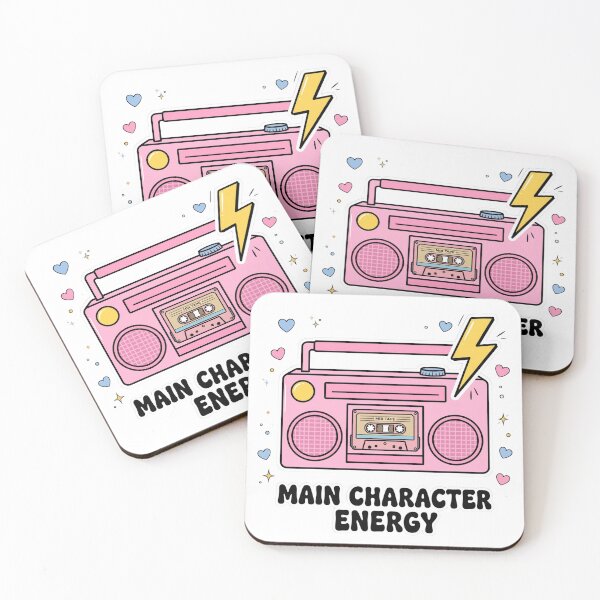 Item preview, Main Character Energy Retro Boombox designed and sold by Aries Creation Store.
