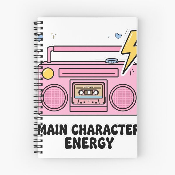 Item preview, Main Character Energy Retro Boombox designed and sold by Aries Creation Store.