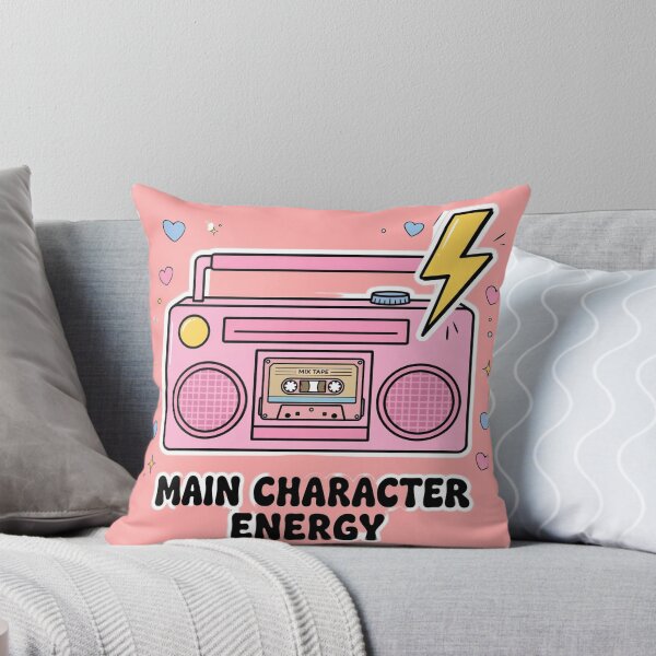 Item preview, Main Character Energy Retro Boombox designed and sold by Aries Creation Store.