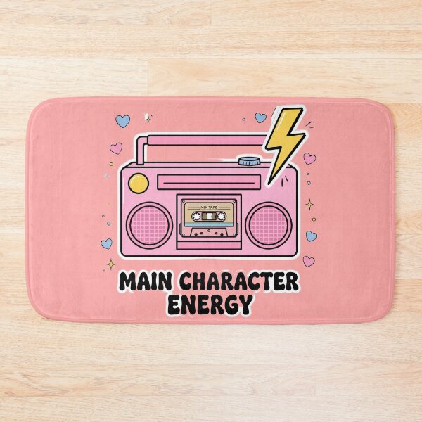 Item preview, Main Character Energy Retro Boombox designed and sold by Aries Creation Store.