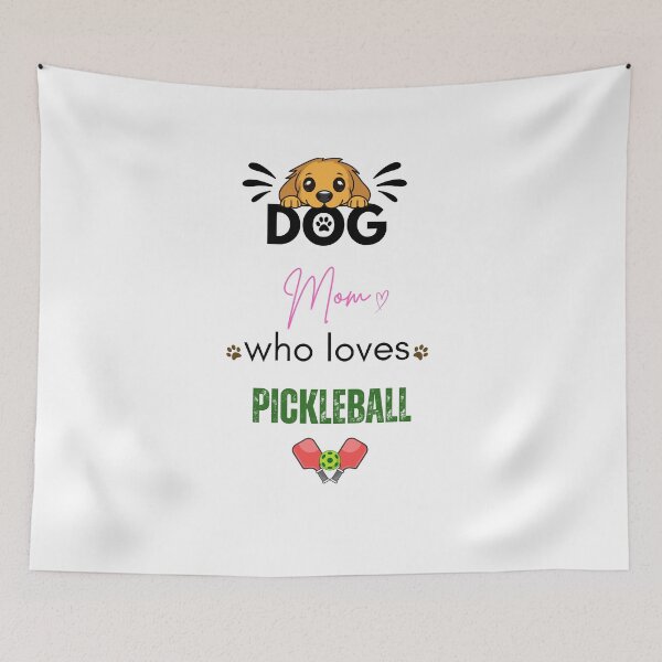 Item preview, Dog Mom Who Loves Pickleball designed and sold by PawFitt.