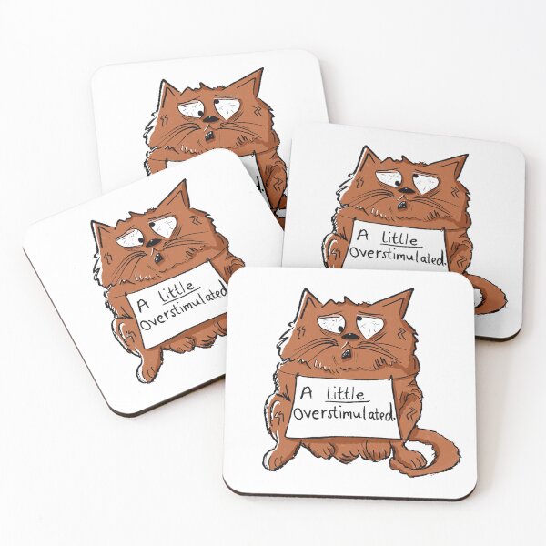 Item preview, An overstimulated cat comic designed and sold by KPlayerAdhder.