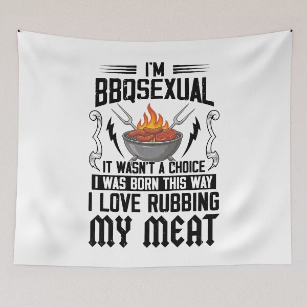 Item preview, I'm BBQsexual It Wasn't A Choice It was Born designed and sold by hemagamo.