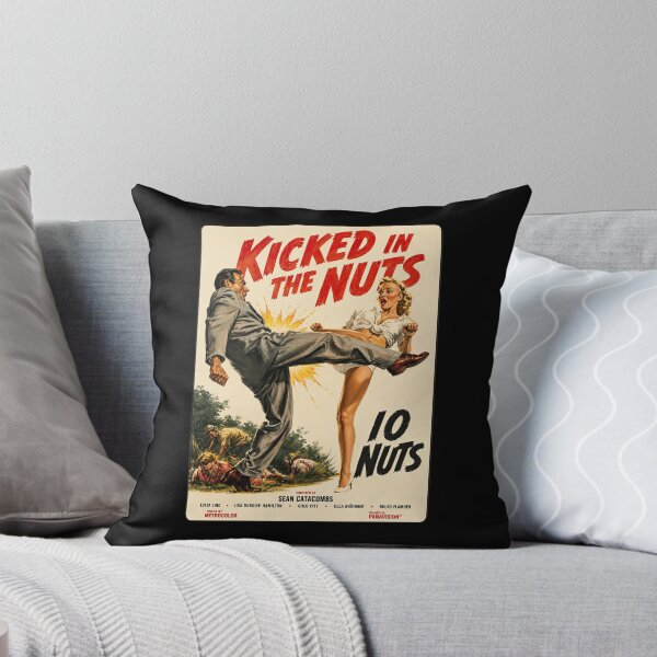 Item preview, Kicked in the Nuts – Retro Pinup Comedy designed and sold by obstinator.