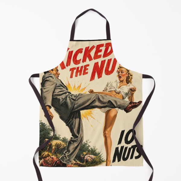 Item preview, Kicked in the Nuts – Retro Pinup Comedy designed and sold by obstinator.