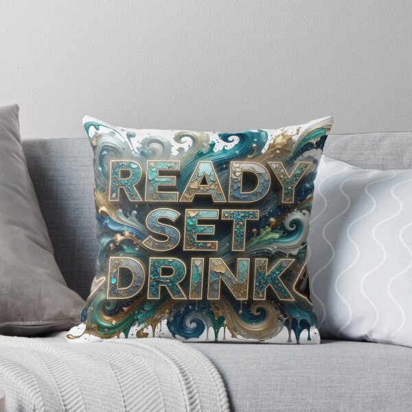 Item preview, Beautiful Teal READY SET DRINK designed and sold by dazzlemakers.