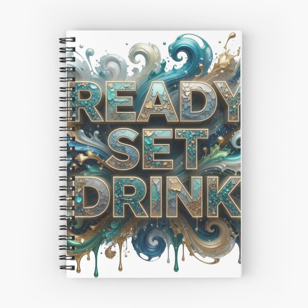 Item preview, Beautiful Teal READY SET DRINK designed and sold by dazzlemakers.