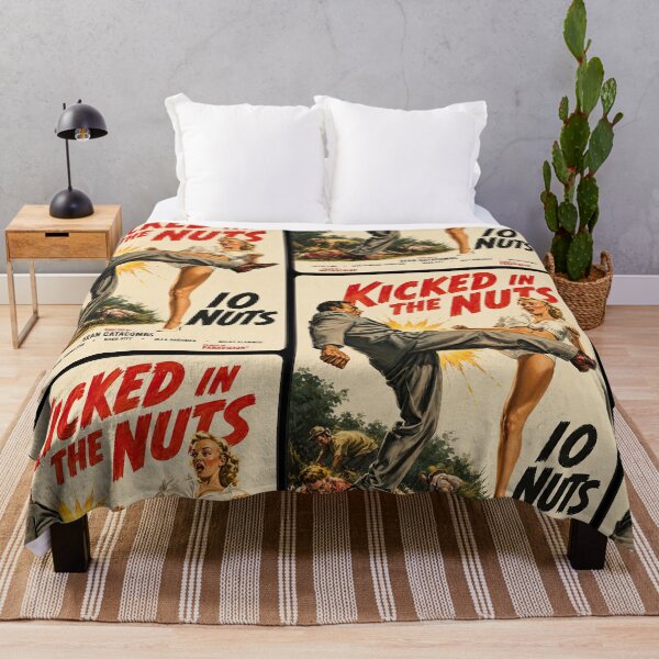 Item preview, Kicked in the Nuts – Retro Pinup Comedy designed and sold by obstinator.