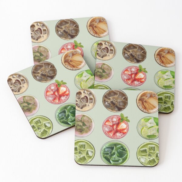 Item preview, Matcha/Coffee Stickers designed and sold by SimplyPsycho.