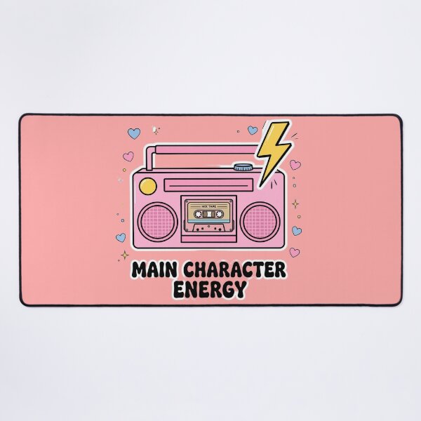 Item preview, Main Character Energy Retro Boombox designed and sold by Aries Creation Store.