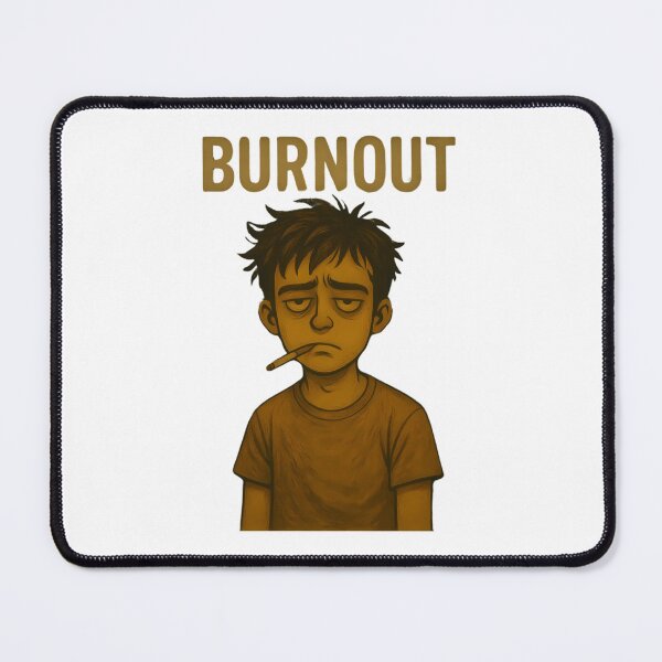Item preview, Burnout Exhausted Tired Character designed and sold by LolitaMurphy.