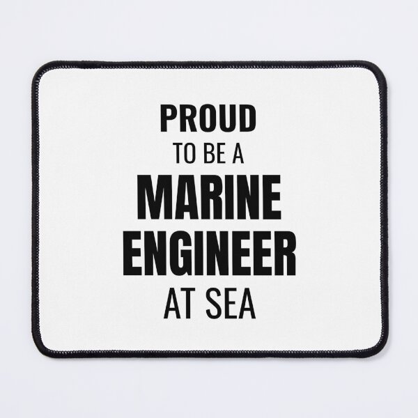 Item preview, Proud to be a Marine Engineer at Sea (Black) designed and sold by ShipCrewNation.