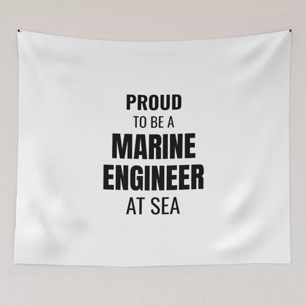 Item preview, Proud to be a Marine Engineer at Sea (Black) designed and sold by ShipCrewNation.