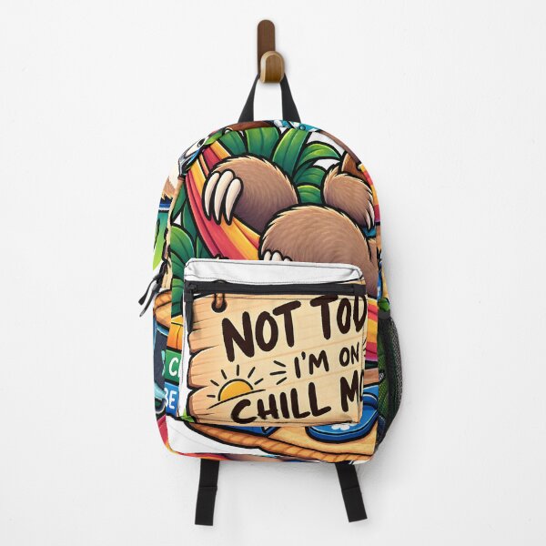 Item preview, Not Today I'm in Chill Mode Sloth Sticker | Tropical Sloth | Funny Relaxing Sticker | Summer Vibes designed and sold by GenZStickerHub1.