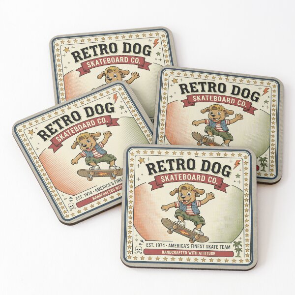 Item preview, Retro Dog Skateboard Vintage Americana Design designed and sold by DIUMERI.