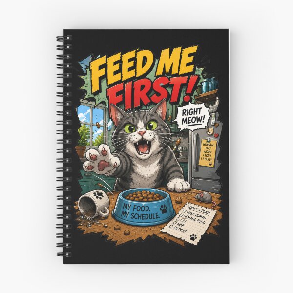 Item preview, Feed Me First – Funny Comics Design designed and sold by Mac Sketches.