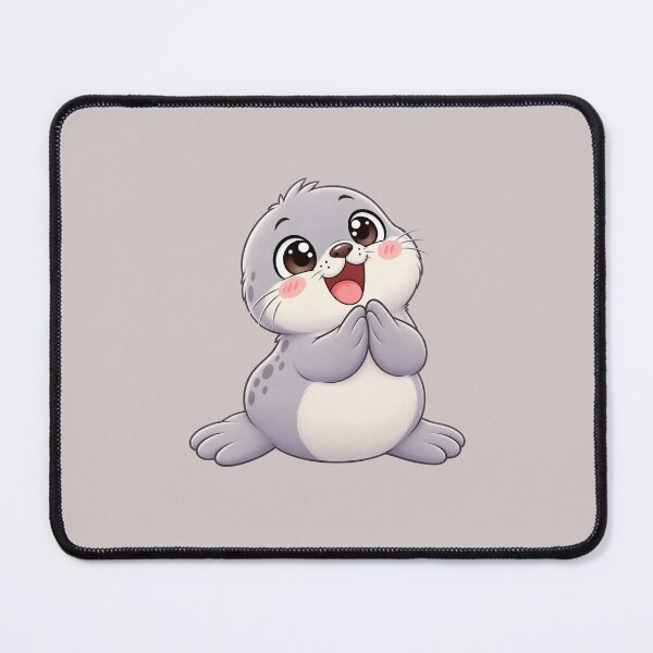 Item preview, Cute Happy Seal with Sweet Clapping Pose designed and sold by zan-mf.
