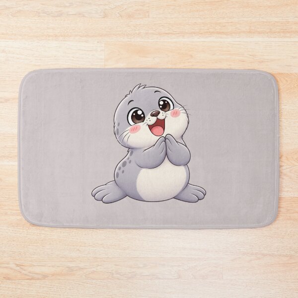 Item preview, Cute Happy Seal with Sweet Clapping Pose designed and sold by zan-mf.
