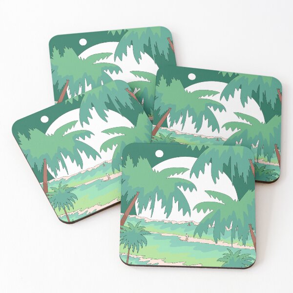 Item preview, Tropical Green surfing designed and sold by Swadeillustrations.