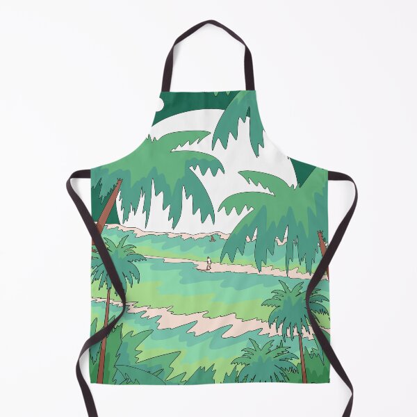Item preview, Tropical Green surfing designed and sold by Swadeillustrations.