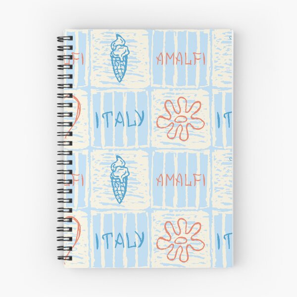 Item preview, Amalfi style blue and terracotta seamless pattern designed and sold by OM-lova.