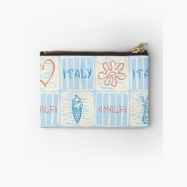 Item preview, Amalfi style blue and terracotta seamless pattern designed and sold by OM-lova.