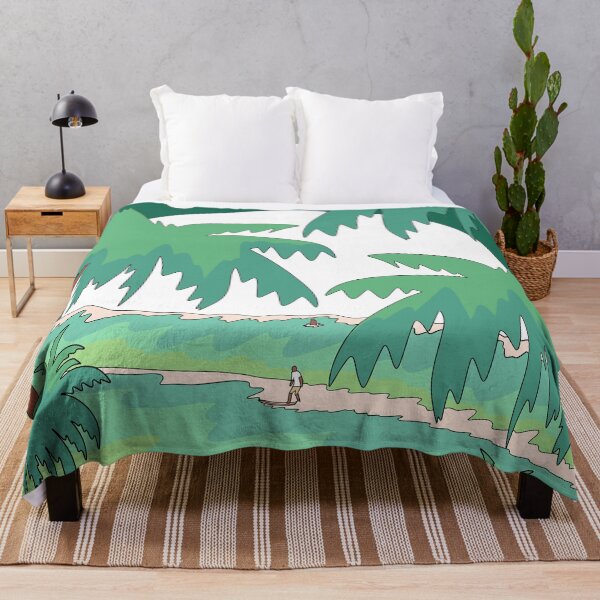 Item preview, Tropical Green surfing designed and sold by Swadeillustrations.