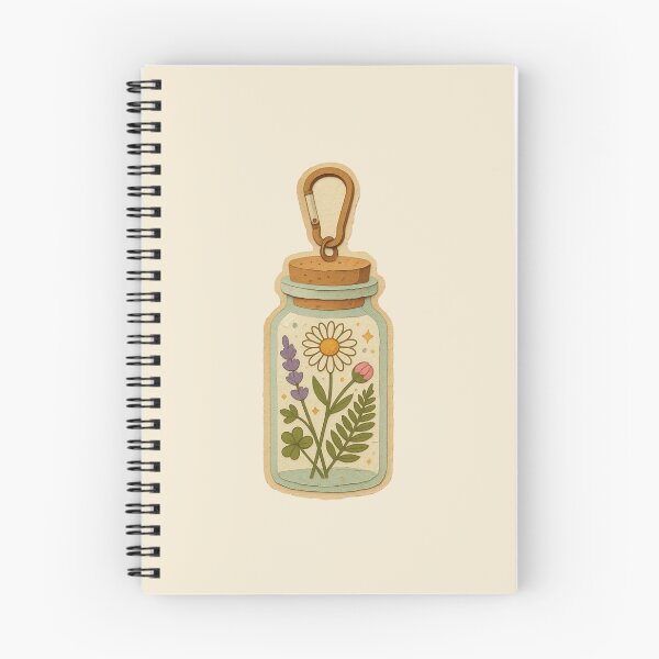 Item preview, Wildflower Terrarium Glass Bottle With Carabiner designed and sold by ITCHAWAWAA.