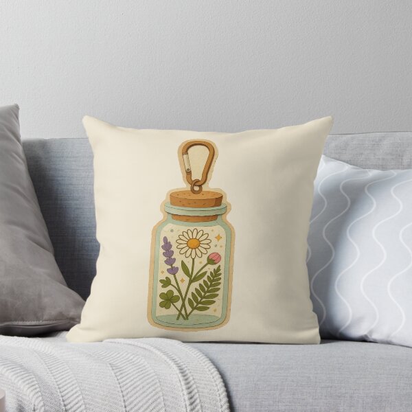 Item preview, Wildflower Terrarium Glass Bottle With Carabiner designed and sold by ITCHAWAWAA.