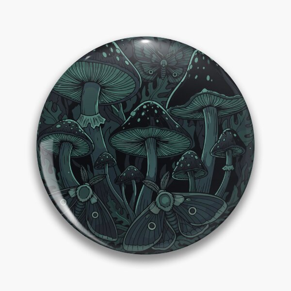 Item preview, Gothic Cottagecore Moonlit Mushroom Nocturnal Pattern designed and sold by mantra2023.
