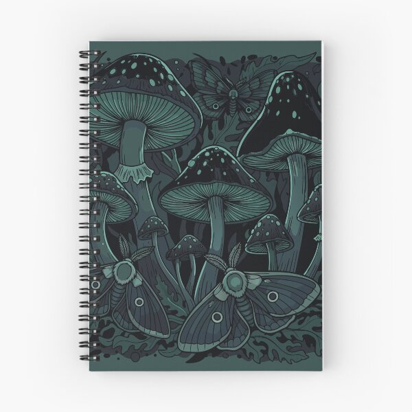 Item preview, Gothic Cottagecore Moonlit Mushroom Nocturnal Pattern designed and sold by mantra2023.