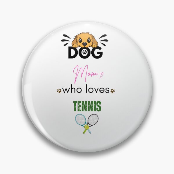 Item preview, Dog Mom Who Loves Tennis designed and sold by PawFitt.