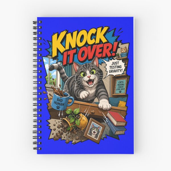 Item preview, Knock It Over – Funny Comics Design designed and sold by Mac Sketches.