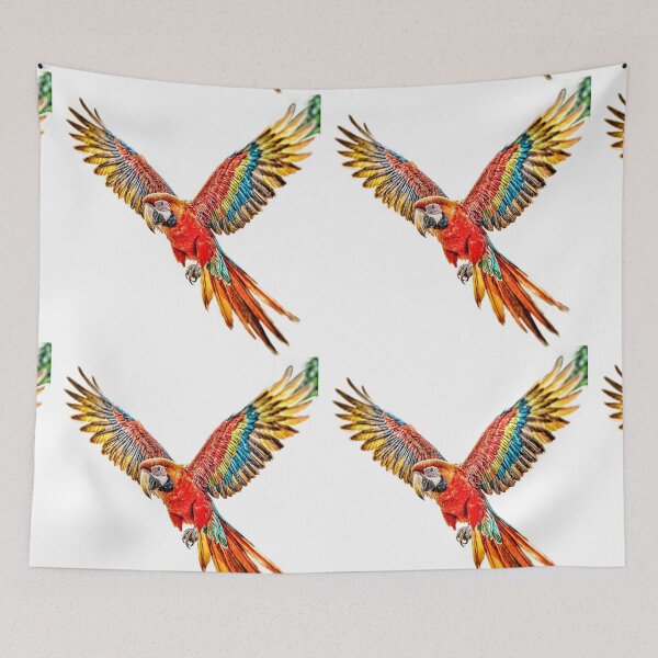 Item preview, Vibrant Macaw Parrot Wall Art Print designed and sold by The Empire Of Digital Art..