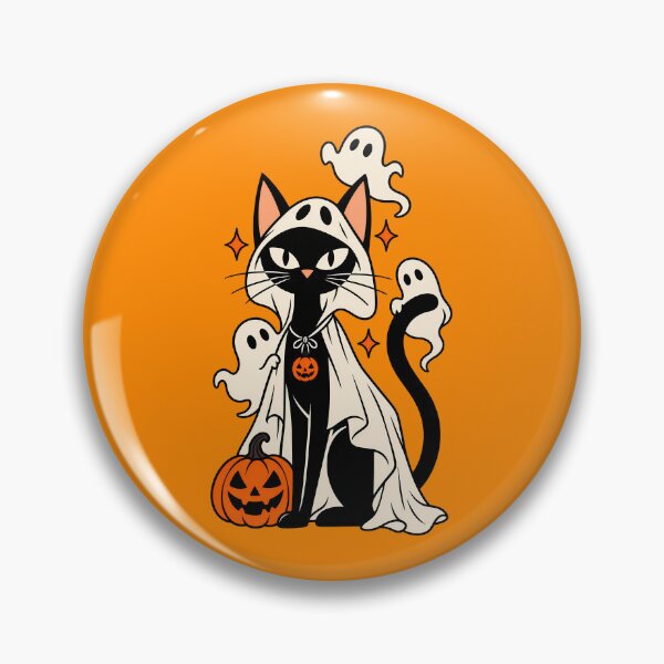 Item preview, Cute Black Cat Ghost Costume Halloween Gift designed and sold by Artycom.