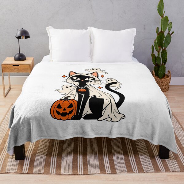 Item preview, Cute Black Cat Ghost Costume Halloween Gift designed and sold by Artycom.