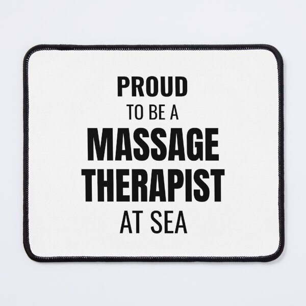 Item preview, Proud to be a Massage Therapist at Sea (Black) designed and sold by ShipCrewNation.