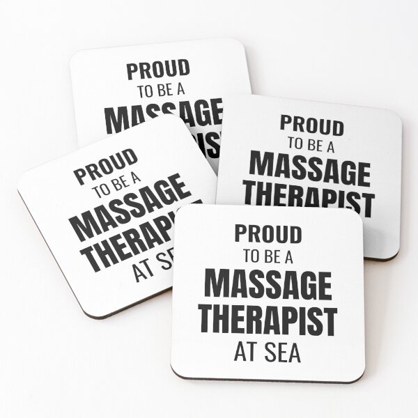 Item preview, Proud to be a Massage Therapist at Sea (Black) designed and sold by ShipCrewNation.