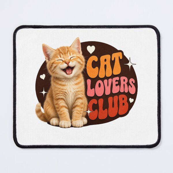 Item preview, Cat Lovers Club Funny Orange Kitten T-Shirt – Cute Smiling Cat Lover Gift | Adorable Kitty Graphic Tee | Cat Mom & Cat Dad Design designed and sold by TeehMeow.
