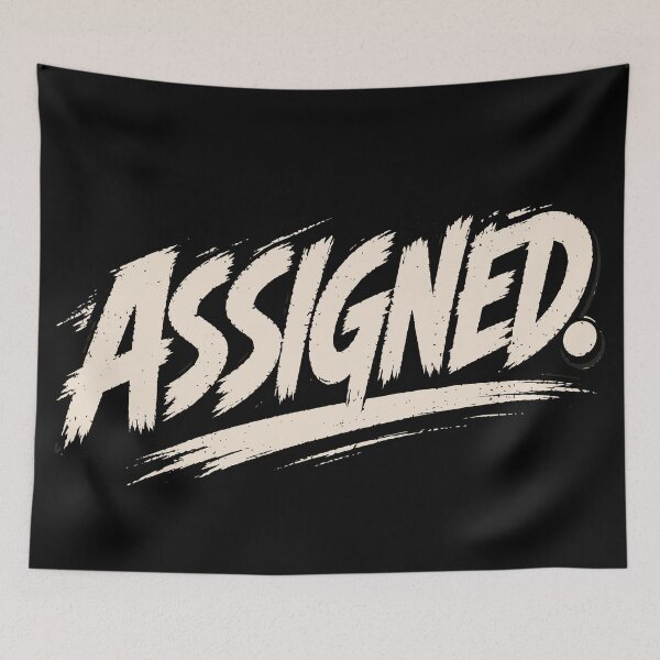 Item preview, ASSIGNED Student Assignment College Typography designed and sold by Sunday.Supply.