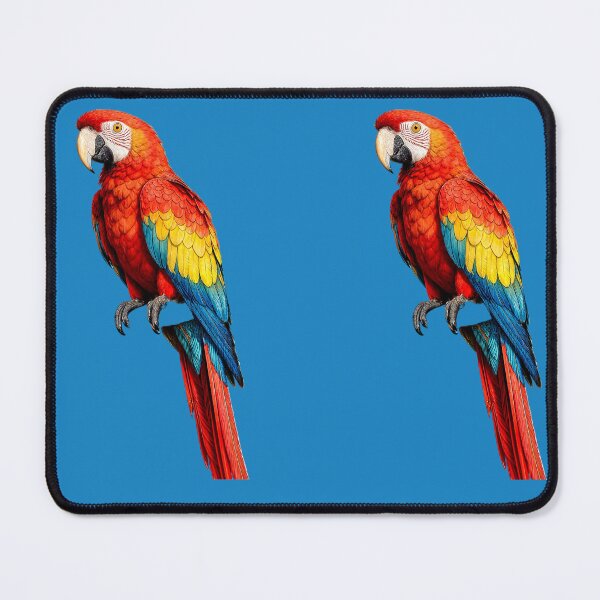 Item preview, Vibrant Scarlet Macaw Bird Figurine designed and sold by The Empire Of Digital Art..