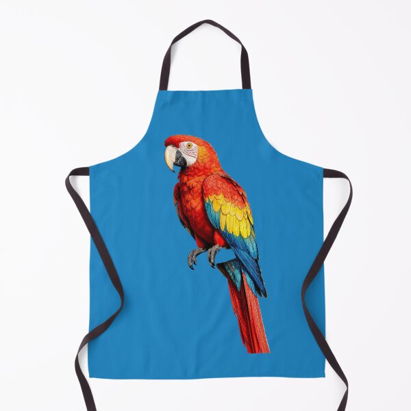 Item preview, Vibrant Scarlet Macaw Bird Figurine designed and sold by The Empire Of Digital Art..