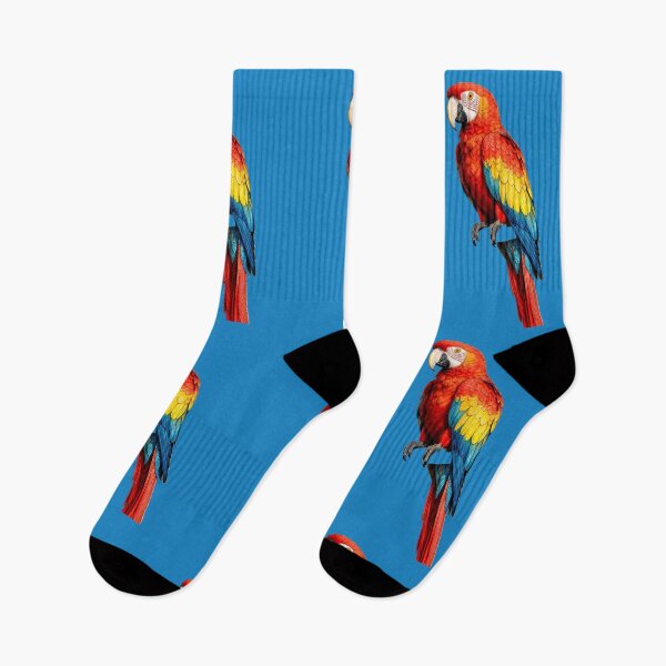 Item preview, Vibrant Scarlet Macaw Bird Figurine designed and sold by The Empire Of Digital Art..