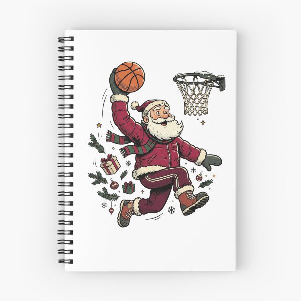Item preview, Christmas Basketball Santa Inspired Holiday Hoops Vintage Winter Sports designed and sold by SOUFIANE1991.