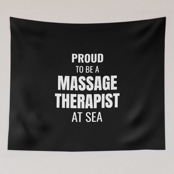 Item preview, Proud to be a Massage Therapist at Sea (White) designed and sold by ShipCrewNation.